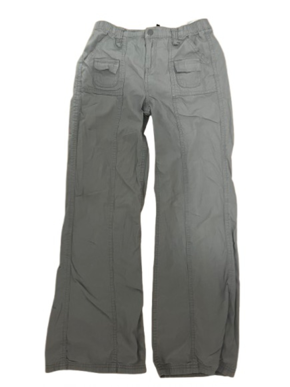 H&M Light Gray Cargo Pants with Front Patch Pockets